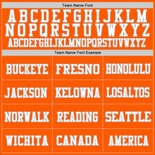 Laden Sie das Bild in den Galerie-Viewer, Custom Orange White-Gray Mesh Authentic Football Jersey