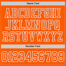 Laden Sie das Bild in den Galerie-Viewer, Custom Orange White-Gray Mesh Authentic Football Jersey