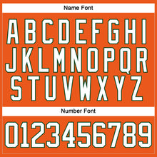 Charger l'image dans la galerie, Custom Orange White-Green Hockey Lace Neck Jersey