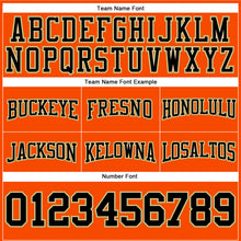 Load image into Gallery viewer, Custom Stitched Orange Black City Cream-Old Gold Football Pullover Sweatshirt Hoodie