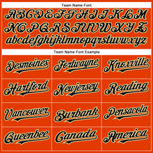 Charger l'image dans la galerie, Custom Orange Black Cream-Old Gold Authentic Baseball Jersey