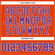 Charger l'image dans la galerie, Custom Orange Purple-White Authentic Baseball Jersey