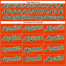 Charger l'image dans la galerie, Custom Orange Green-White Authentic Baseball Jersey
