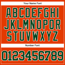Charger l'image dans la galerie, Custom Orange Green-White Authentic Baseball Jersey