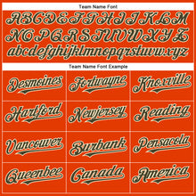 Загрузить изображение в средство просмотра галереи, Custom Orange Olive-Cream Authentic Baseball Jersey