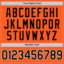 Charger l'image dans la galerie, Custom Orange Black-White Authentic Throwback Baseball Jersey