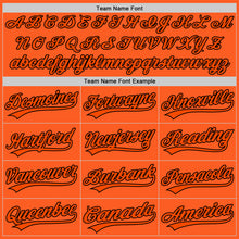 Charger l'image dans la galerie, Custom Orange Black Authentic Throwback Baseball Jersey