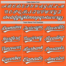 Charger l'image dans la galerie, Custom Orange White-Black Authentic Throwback Baseball Jersey