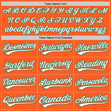 Charger l'image dans la galerie, Custom Orange White-Kelly Green Authentic Throwback Baseball Jersey