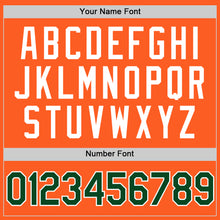 Charger l'image dans la galerie, Custom Orange Green-White Authentic Throwback Baseball Jersey