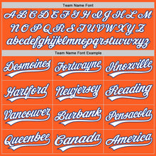 Charger l'image dans la galerie, Custom Orange White-Royal Authentic Throwback Baseball Jersey