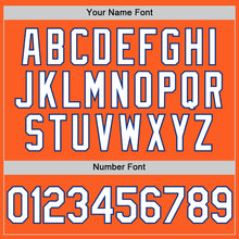 Charger l'image dans la galerie, Custom Orange White-Royal Authentic Throwback Baseball Jersey