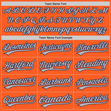 Charger l'image dans la galerie, Custom Orange Navy-Gray Authentic Throwback Baseball Jersey