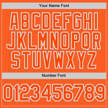 Charger l'image dans la galerie, Custom Orange Gray-White Authentic Throwback Baseball Jersey