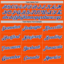 Загрузить изображение в средство просмотра галереи, Custom Orange Royal-White Authentic Throwback Basketball Jersey
