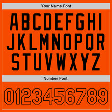 Загрузить изображение в средство просмотра галереи, Custom Orange Black Authentic Throwback Basketball Jersey