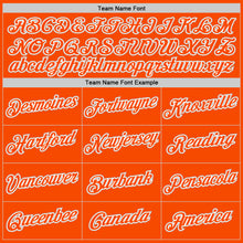 Загрузить изображение в средство просмотра галереи, Custom Orange White-Gray Authentic Throwback Basketball Jersey