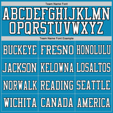 Charger l'image dans la galerie, Custom Panther Blue White-Old Gold Mesh Authentic Football Jersey