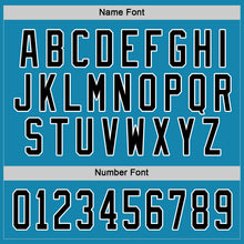 Load image into Gallery viewer, Custom Panther Blue Black-White Hockey Jersey