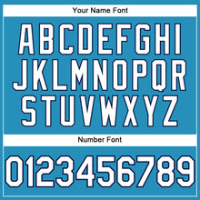 Загрузить изображение в средство просмотра галереи, Custom Panther Blue White-Navy Performance T-Shirt