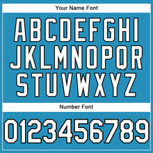 Загрузить изображение в средство просмотра галереи, Custom Panther Blue White-Black Performance T-Shirt