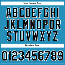 Load image into Gallery viewer, Custom Panther Blue Black-White Performance T-Shirt