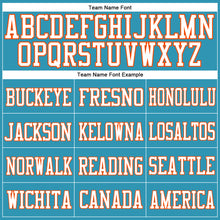 Charger l'image dans la galerie, Custom Panther Blue White-Orange Mesh Authentic Football Jersey