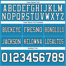 Загрузить изображение в средство просмотра галереи, Custom Panther Blue White-Black Authentic Football Jersey