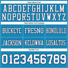 Загрузить изображение в средство просмотра галереи, Custom Panther Blue White-Navy Authentic Football Jersey