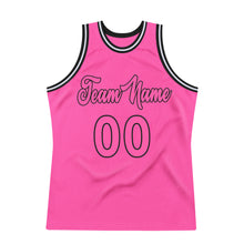 Загрузить изображение в средство просмотра галереи, Custom Pink Pink-Black Authentic Throwback Basketball Jersey