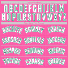 Load image into Gallery viewer, Custom Pink White-Kelly Green Authentic Baseball Jersey