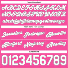 Load image into Gallery viewer, Custom Pink White Pinstripe White-Gray Authentic Basketball Shorts