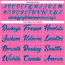 Load image into Gallery viewer, Custom Pink Royal-White Authentic Baseball Jersey