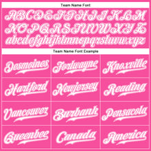 Загрузить изображение в средство просмотра галереи, Custom Pink White Authentic Sleeveless Baseball Jersey