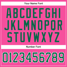 Загрузить изображение в средство просмотра галереи, Custom Pink Kelly Green-White Authentic Sleeveless Baseball Jersey