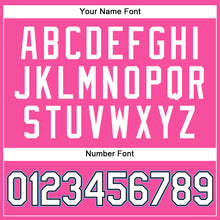 Laden Sie das Bild in den Galerie-Viewer, Custom Pink White-Light Blue Authentic Sleeveless Baseball Jersey