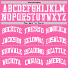 Загрузить изображение в средство просмотра галереи, Custom Pink White Authentic Throwback Basketball Jersey