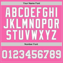 Laden Sie das Bild in den Galerie-Viewer, Custom Pink White-Gray Authentic Throwback Basketball Jersey