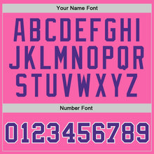 Load image into Gallery viewer, Custom Pink Purple-White Authentic Throwback Basketball Jersey