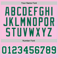 Load image into Gallery viewer, Custom Light Pink Kelly Green-White Authentic Throwback Basketball Jersey