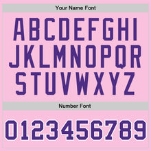 Charger l'image dans la galerie, Custom Light Pink Purple-White Authentic Throwback Basketball Jersey