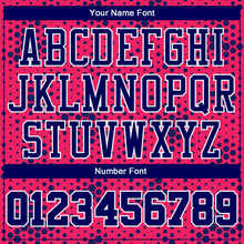 Load image into Gallery viewer, Custom Pink Royal-White Round Neck Sublimation Basketball Suit Jersey