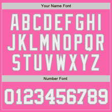 Load image into Gallery viewer, Custom Pink White-Gray Authentic Baseball Jersey