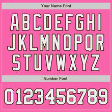 Load image into Gallery viewer, Custom Pink White-Brown Authentic Baseball Jersey