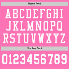 Load image into Gallery viewer, Custom Pink White Mesh Authentic Football Jersey