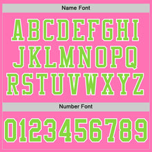 Загрузить изображение в средство просмотра галереи, Custom Pink Neon Green-White Mesh Authentic Football Jersey
