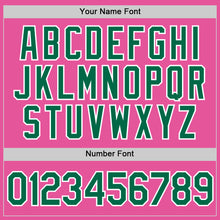 Laden Sie das Bild in den Galerie-Viewer, Custom Pink Kelly Green-White Performance T-Shirt