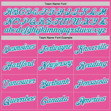 Laden Sie das Bild in den Galerie-Viewer, Custom Pink Teal-White Performance T-Shirt