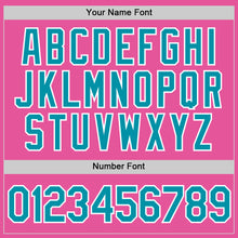 Laden Sie das Bild in den Galerie-Viewer, Custom Pink Teal-White Performance T-Shirt