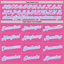 Laden Sie das Bild in den Galerie-Viewer, Custom Pink Light Blue-White Performance T-Shirt